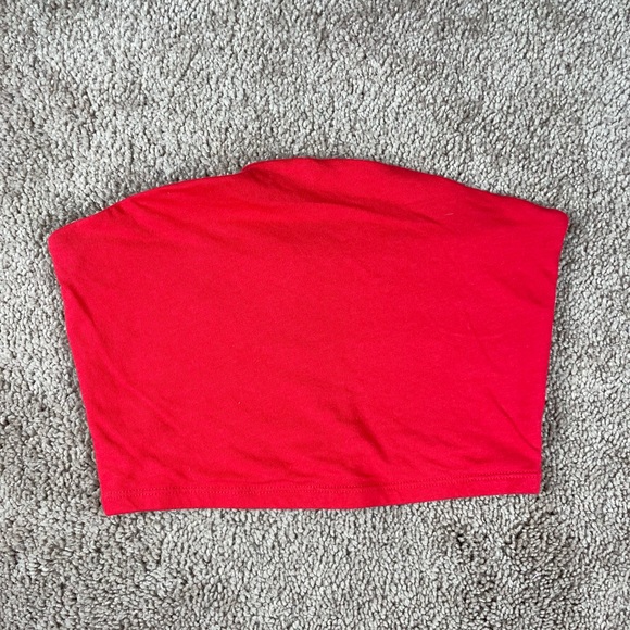 Red Tube Top / Crop Top - Picture 1 of 3